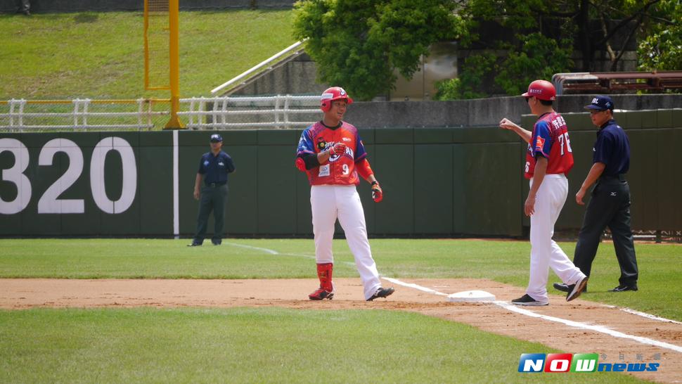 中職明星賽王柏融敲安。（圖／吳政紘攝）