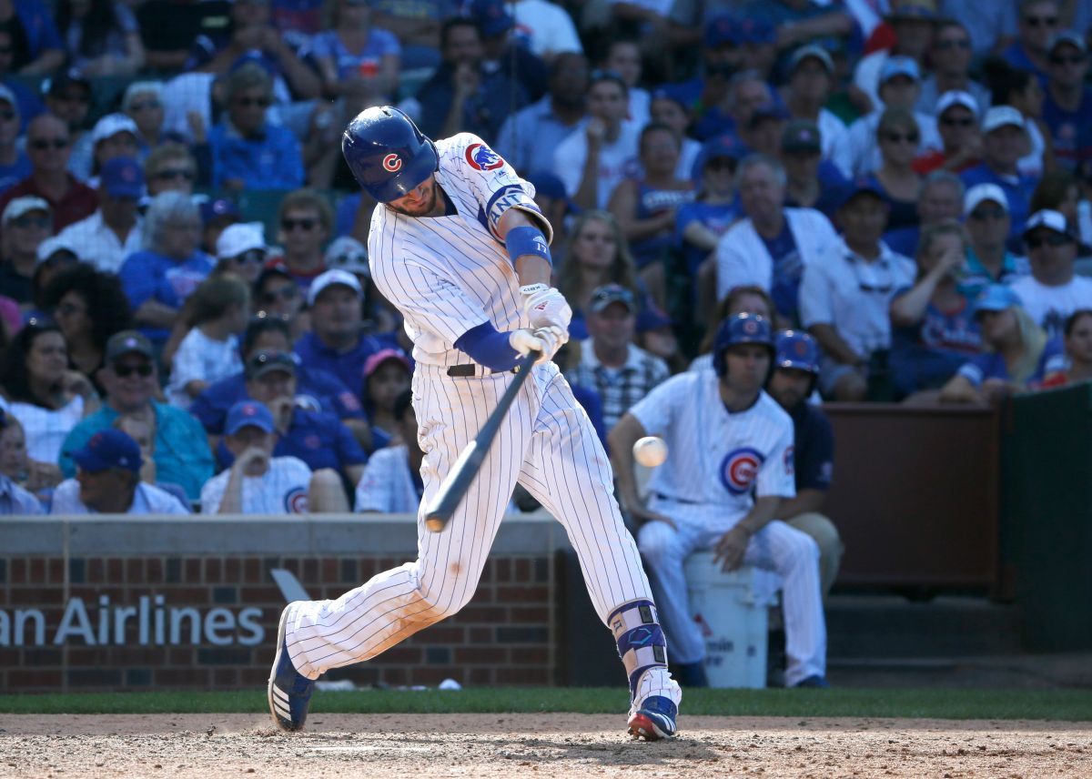 Kris Bryant單場雙響砲，助小熊擊退海盜（圖／美聯社／達志影像）