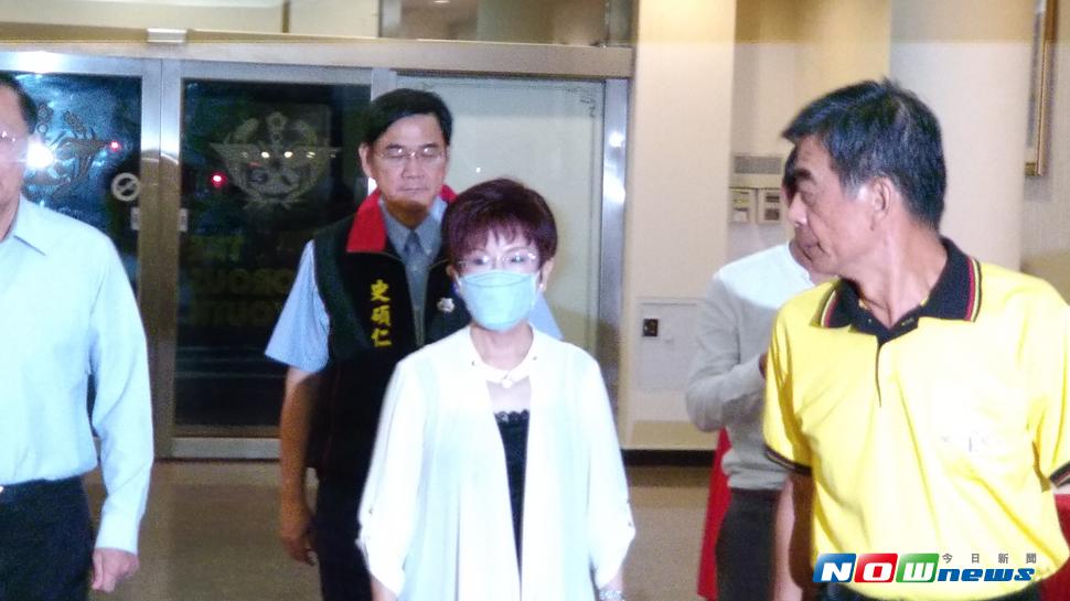 前國民黨主席洪秀柱7日晚間抱病參加榮光籃協紀念抗戰80周年活動。（圖／記者戴祺修攝,2017.07.07）