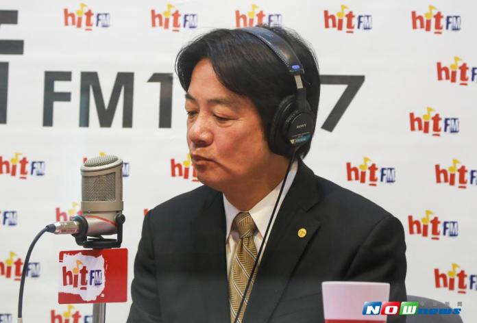 台南市長賴清德接受周玉蔻「蔻蔻早餐」電台訪問。（圖／記者葉政勳攝 , 2017.07.07）