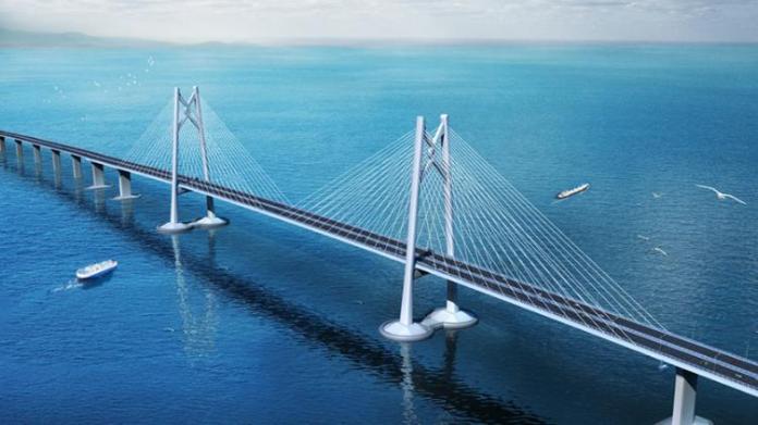 港珠澳大橋主體工程今天貫通。