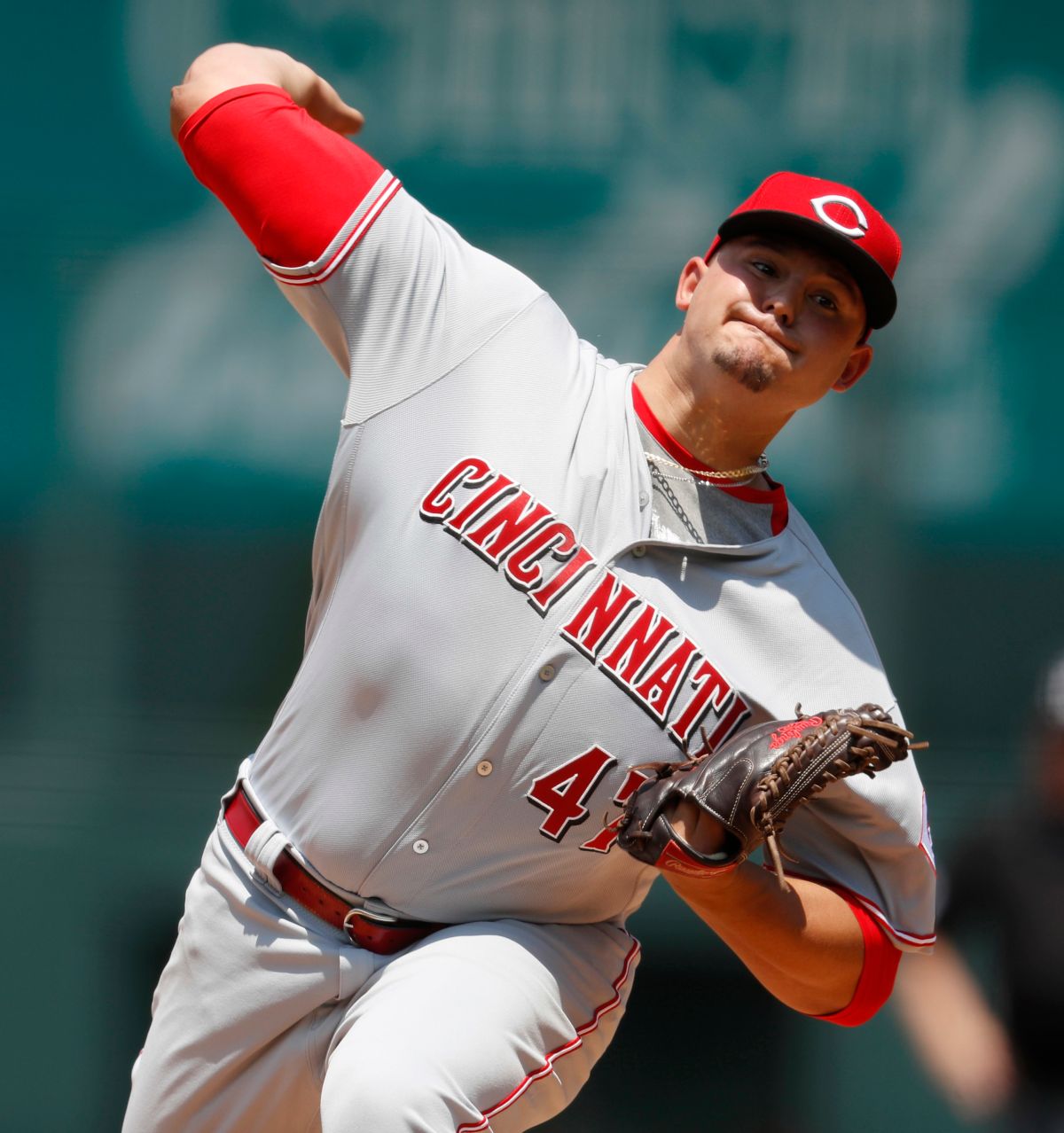 紅人隊先發投手Sal Romano。（圖／美聯社／達志影像）