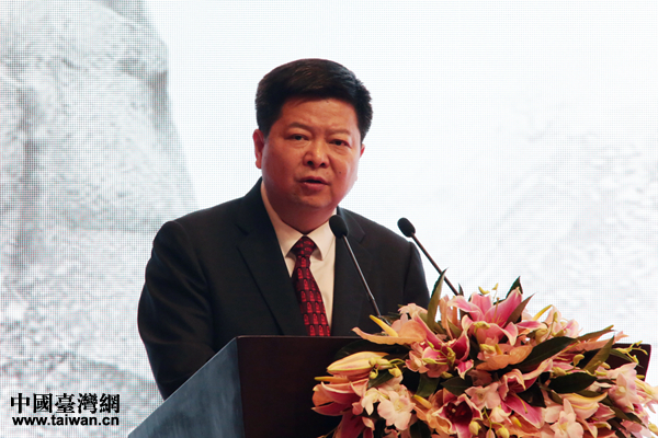 中共中央台辦、國務院台辦副主任龍明彪出席「中華民族抗日戰爭史學術研討會」開幕式並致詞。