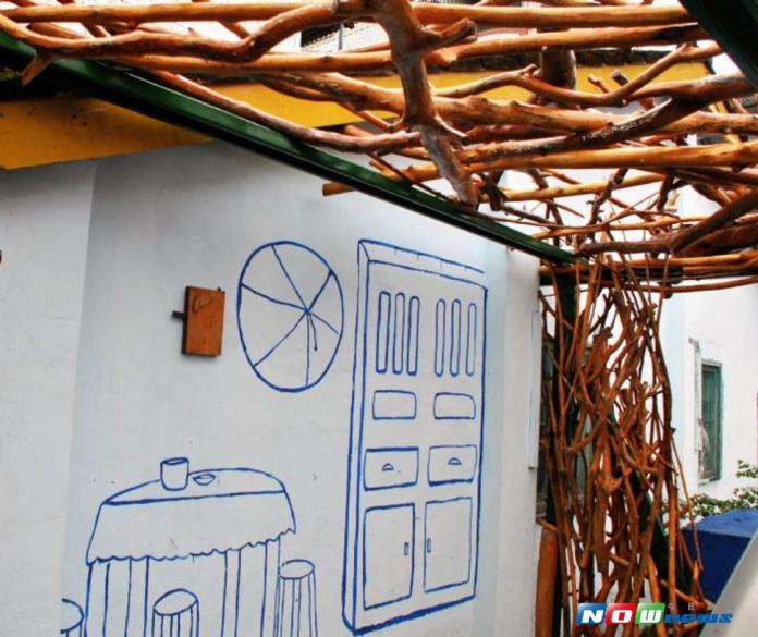 仁義里的「彩繪巷」與「牽手大道」是桃園市最美的地景之一。（圖／桃園市環保局提供 , 2017.07.05）