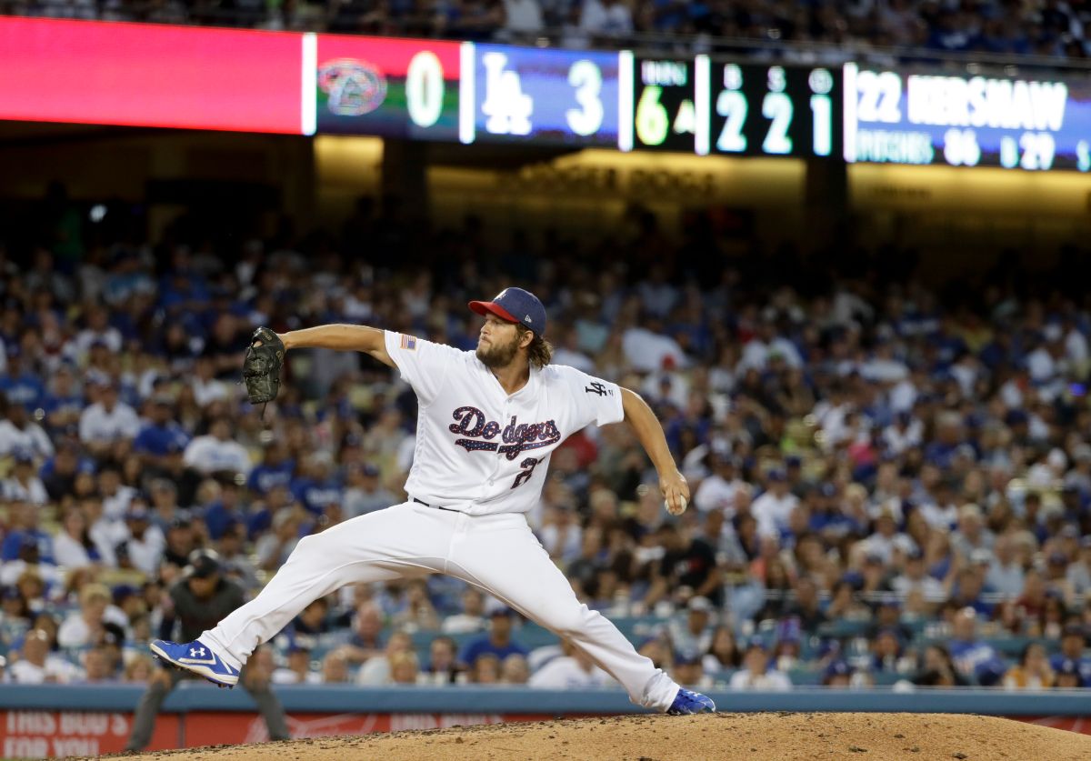 Clayton Kershaw近況極佳，今天單場11Ｋ助道奇戰勝響尾蛇（圖／美聯社／達志影像）