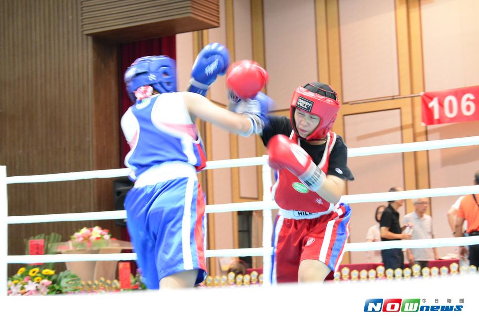 洪欽懋盃全國拳擊錦標賽在二林高中舉行賽事，來自全國33所國高中260位選手爭取優異成績。（圖／記者陳雅芳攝，2017.7.4）