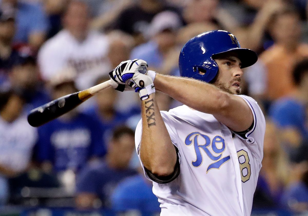 皇家隊Mike Moustakas。（圖／ 美聯社／達志影像）