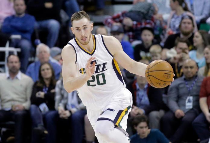 爵士派出大批人馬慰留Gordon Hayward。（圖／美聯社／達志影像）