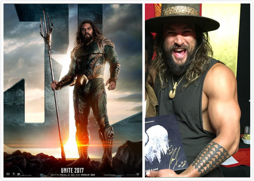 傑森摩莫亞外型粗獷，他的替身可要再加把勁，才能練出這種猛男體態。（圖／翻攝自臉書、IG , 2017.07.03）