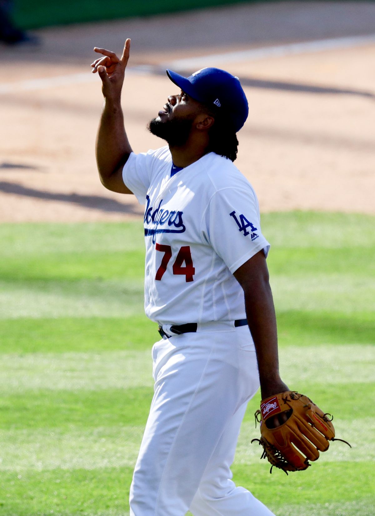 Kenley Jansen對於Corey Seager和Justin Turner沒取得明星賽先發，直批是球迷的錯。（圖／美聯社／達志影像）