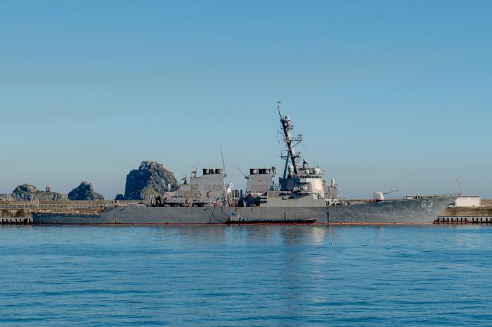 美軍史塔森號（USS Stethem）驅逐艦（圖／美國海軍 , 2017.7.3）