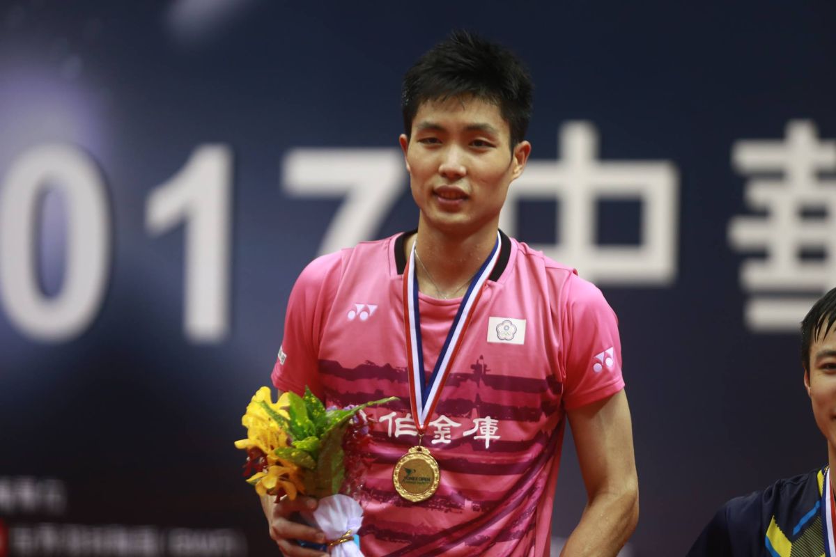 ▲周天成完成台北羽球公開賽二連霸（圖／葉政勳攝 , 2017.07.02）