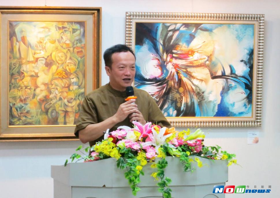 陳信宏為父籌備紀念藝協。（圖／記者陳正筆攝 , 2017.07 02）