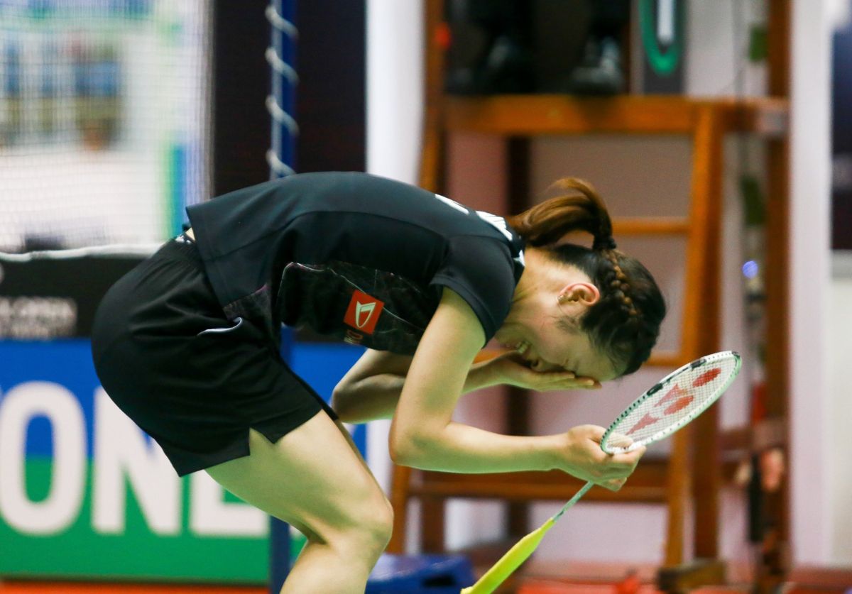▲川上紗惠奈奪下女單冠軍後喜極而泣（圖／葉政勳攝 , 2017.07.02）