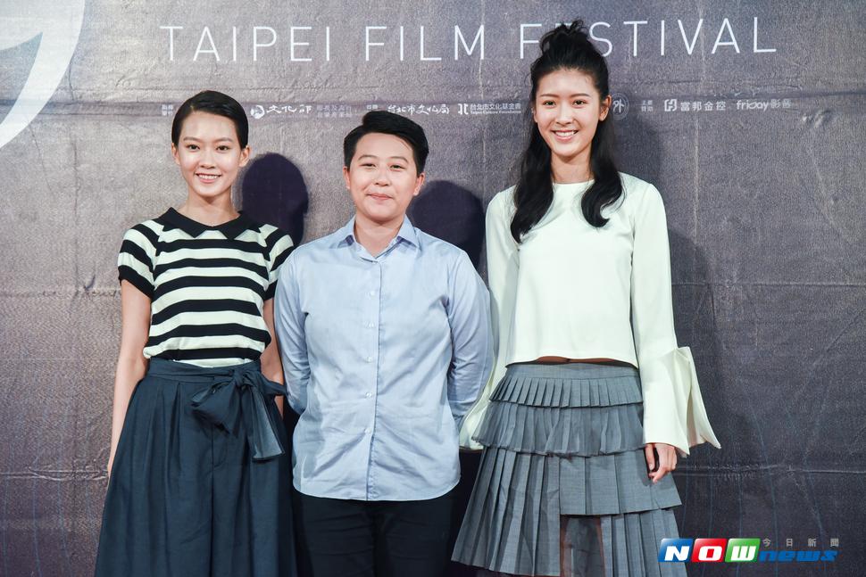 女主角廖子妤、導演徐欣羨、余香凝出席澳門電影《骨妹》。（圖／記者陳明安攝，2017.07.01）