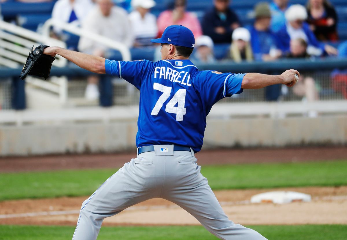 皇家隊投手Luke Farrell 。（圖／美聯社／達志影像）