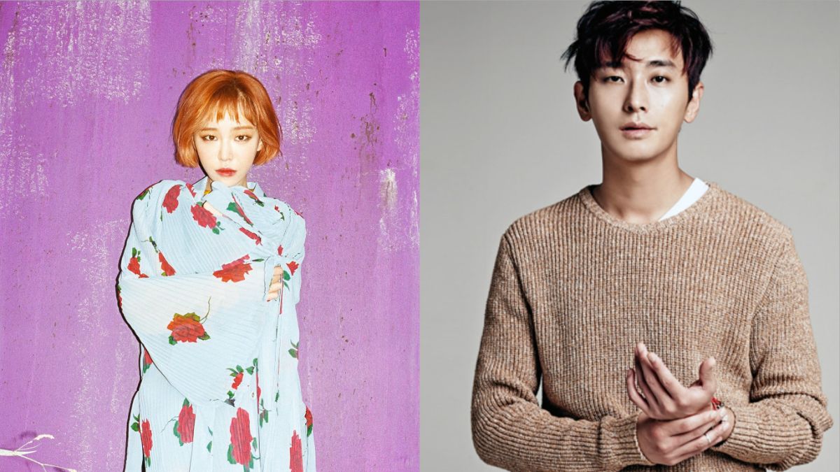 ▲佳人（左）、朱智勳驚傳分手，經紀公司正在確認消息是否屬實。（圖／翻攝自佳人FB、keyeast官網）