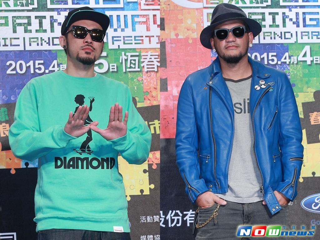 ▲張震嶽（右）、熱狗在大陸《中國有嘻哈》擔任評審。（圖／NOWnews資料照）