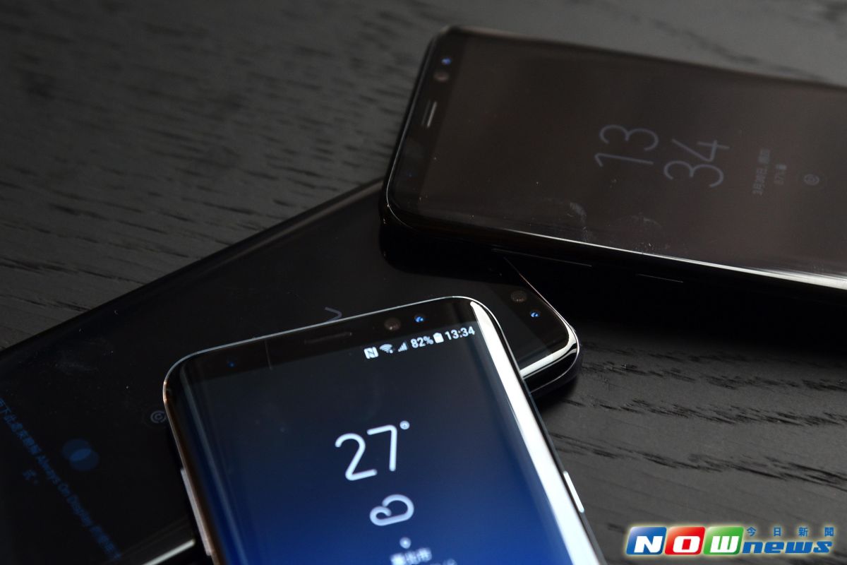 ▲三星S8採用OLED面板，高螢幕占比獲得好評（圖為資料照片）。（圖／記者林柏年攝，2017.3.30）