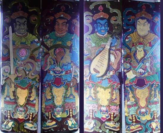 汐止拱北殿的四大天王。圖片來源： Hsu的部落格：台灣的門神(二)
