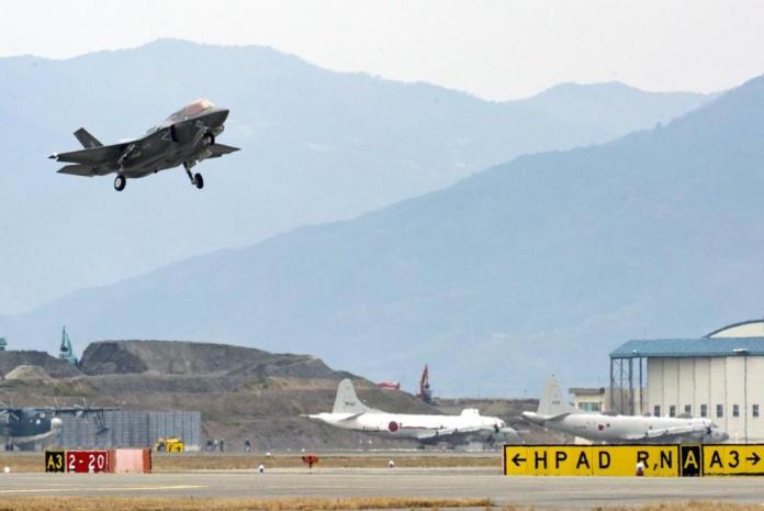 ▲美國2架F-35B型匿蹤戰鬥機今天飛越南韓領空。（圖／翻攝自koreatimes.co.kr）