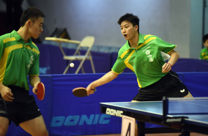 江宏傑（右）和陳建安（左）搭檔男雙，將是我國奪牌的重點項目。（ 圖／中華桌協提供）