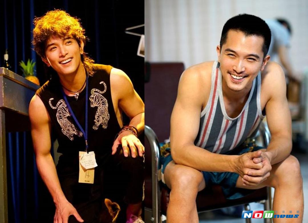 ▲邱澤自願剃成「一吋平頭」（右）。（圖／親愛的工作室  攝影／王志偉，2017.08.23）