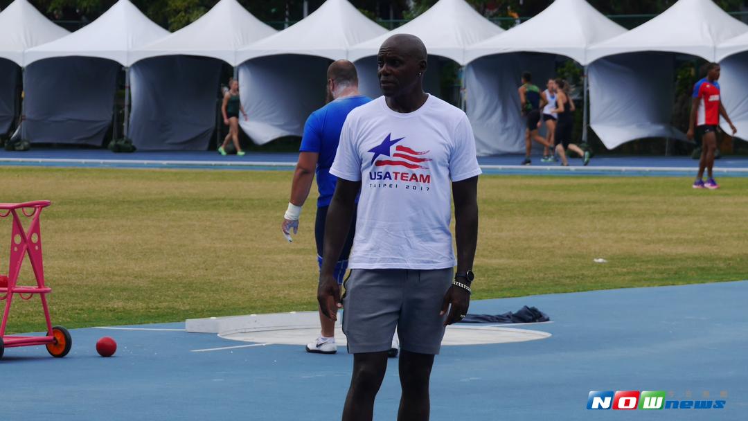 美國短跑名將路易士。（圖／吳政紘攝）