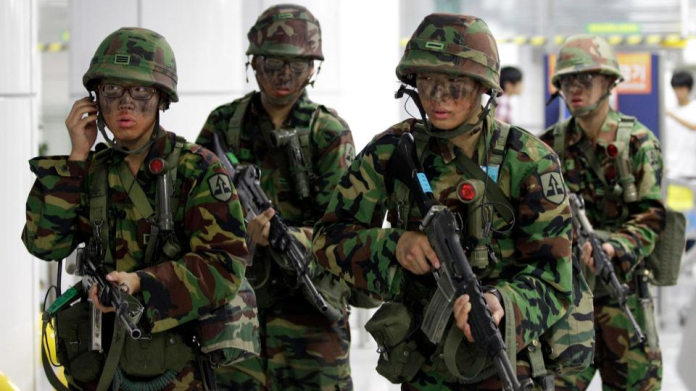 ▲南韓與美國將在21日到31日進行「乙支自由衛士」（UFG）聯合軍事演習。（圖／翻攝自太陽報）