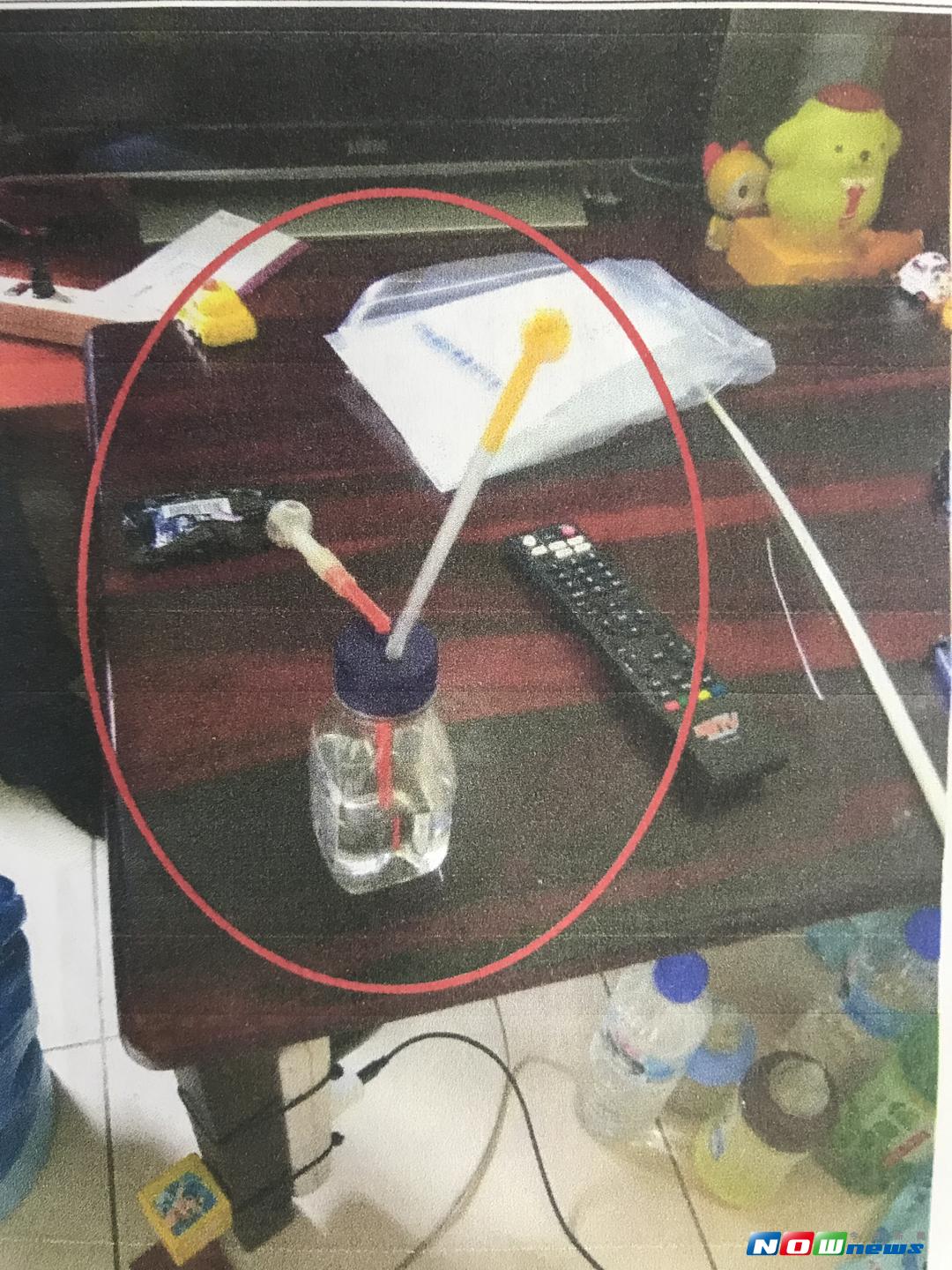 第三分局勤工派出所在王姓男子與黃姓女退役軍人住處，搜出安非命毒品與吸食器\\(圖／記者鄧力軍翻攝 , 2017.08.20）