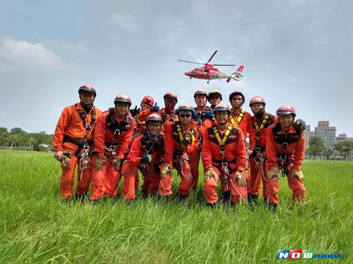 雲林縣消防局救助隊實施立體救災訓練
