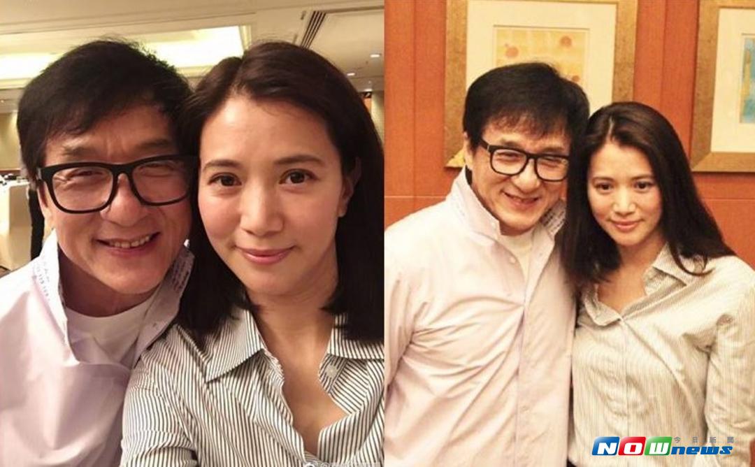 ▲成龍（左）和袁詠儀合照，盡釋前嫌。（圖／翻攝袁詠儀微博，2017.08.18）