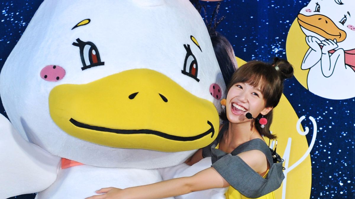 ▲LuLu帶美小鴨進校園，變身兒童界巨星。（圖／環球提供 , 2017.08.18）