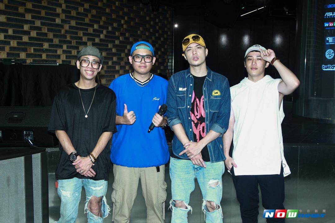 亞洲BEATBOX公開賽記者會，饒舌歌手熊仔（右一）也到場支持。（圖／記者葉政勳攝 , 2017.08.16）