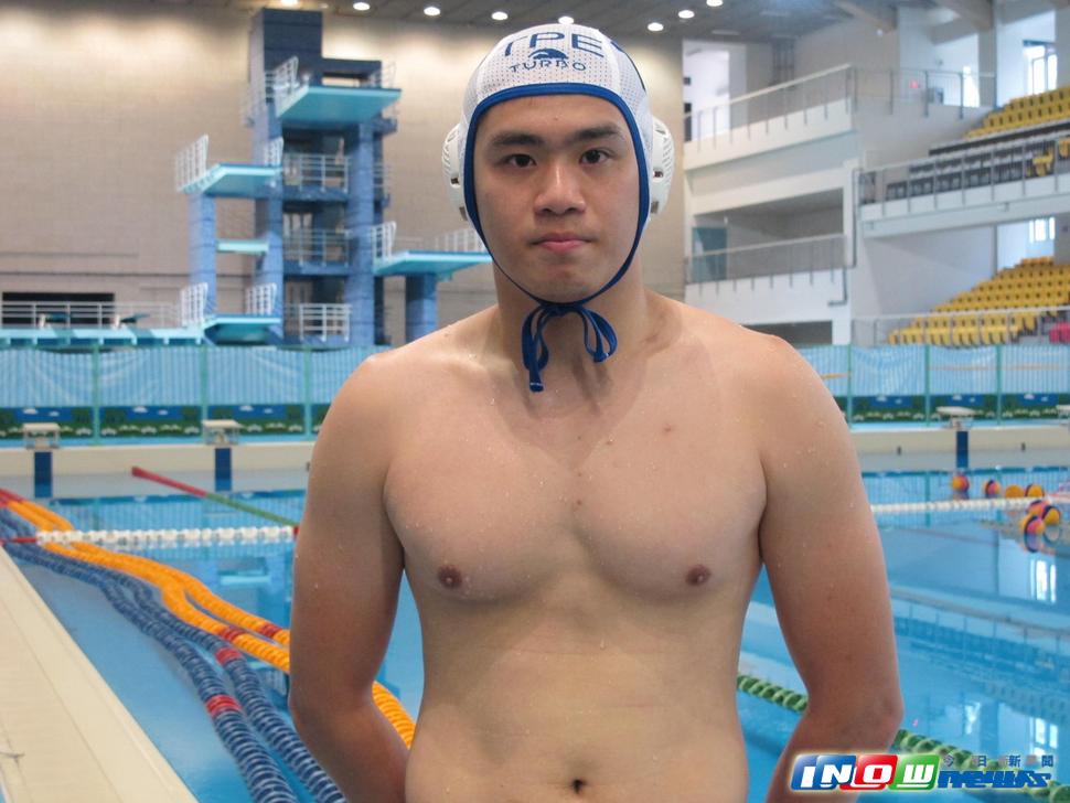 ▲中華水球隊長張楊鴻。（圖／張育嘉攝）