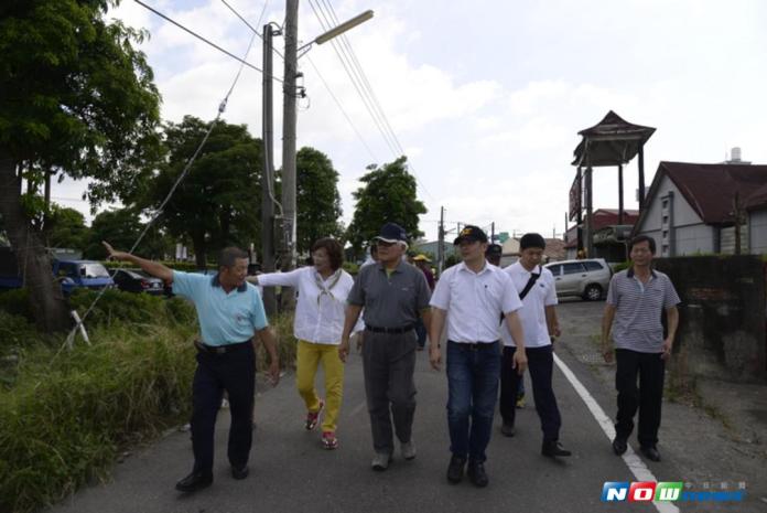 會勘虎尾興安路段工程　李進勇允諾盡速改善
