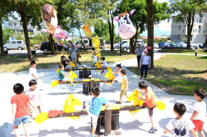 營造童話氛圍　三星鄉「搖搖洛克馬公園」啟用
