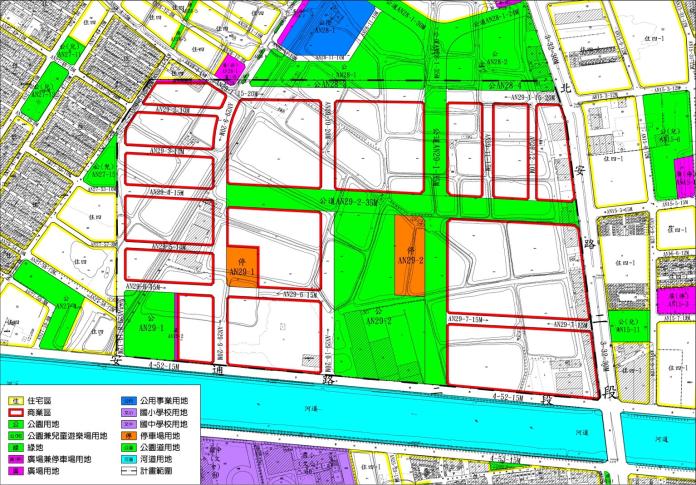 商60基地位於台南市安南區東南隅，地政局正辦理重劃計畫書擬定作業。（圖／台南市都發局提供，2017.08.12）