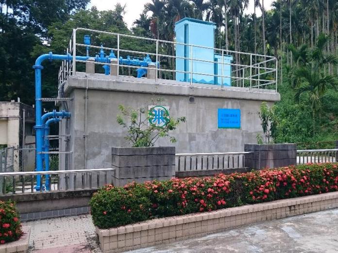 中埔鄉三層村的自來水配水池及加壓設備。（圖／記者郭政隆翻攝）