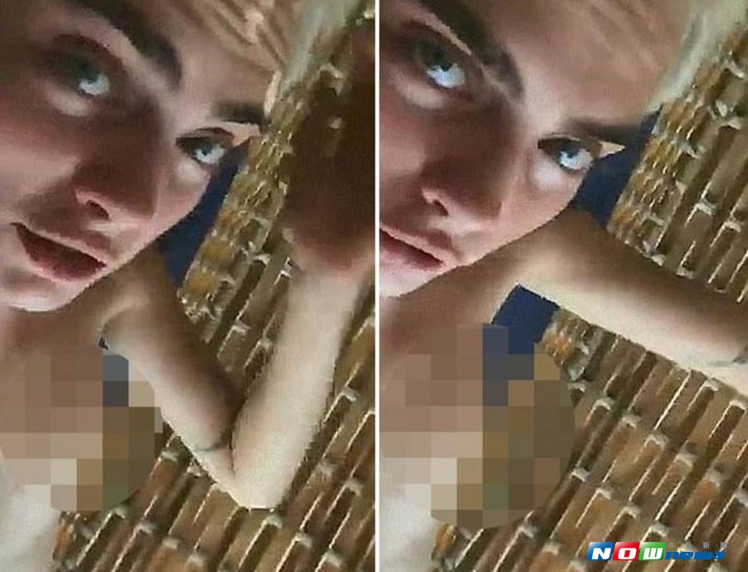 ▲卡拉迪樂芬妮露點影片，已經在網路瘋傳。（影片截圖，2017.08.08）