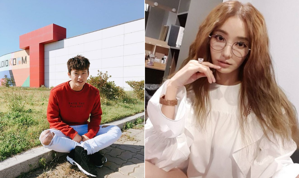 ▲徐仁國（左）加盟新東家，與韓彩英成為同門。（圖／翻攝自IG , 2017.08.08）