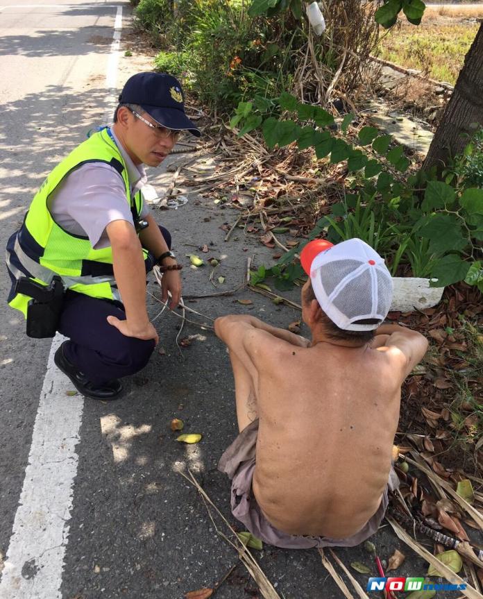 今日暖新聞》獨居盲翁外出路倒　北港警探望送物資暖心
