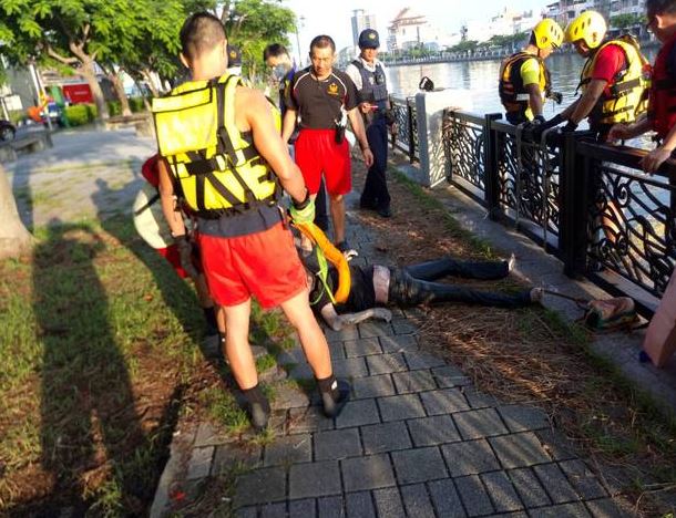 台南運河先後有民眾發現屍體，經查驗後確定死者為凌南和蔡女情侶檔。（圖／社會中心翻攝）