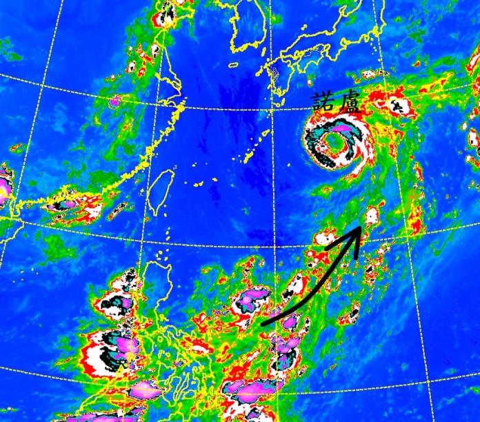 中央氣象局科技中心主任鄭明典表示，中颱諾盧颱風仍有增強可能並預估將直撲日本。（圖／翻攝自鄭明典臉書）