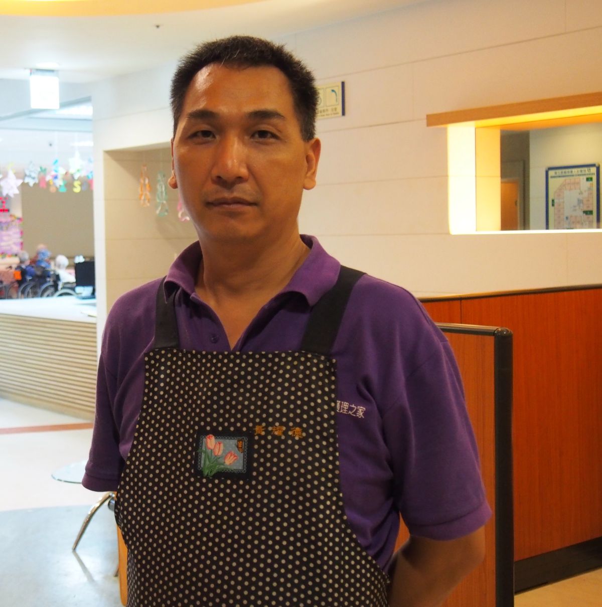 黃耀德在失業轉職的期間，從學習照顧父親的過程中，開啟一條職涯新路。（圖／新北市政府職業訓練中心提供）