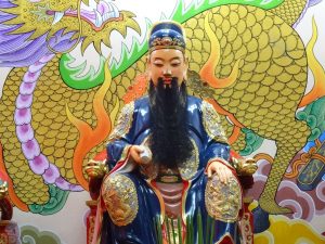 松山慈惠堂的文昌帝君。圖片來源：全國宗教資訊網。拍攝者：陳美華
