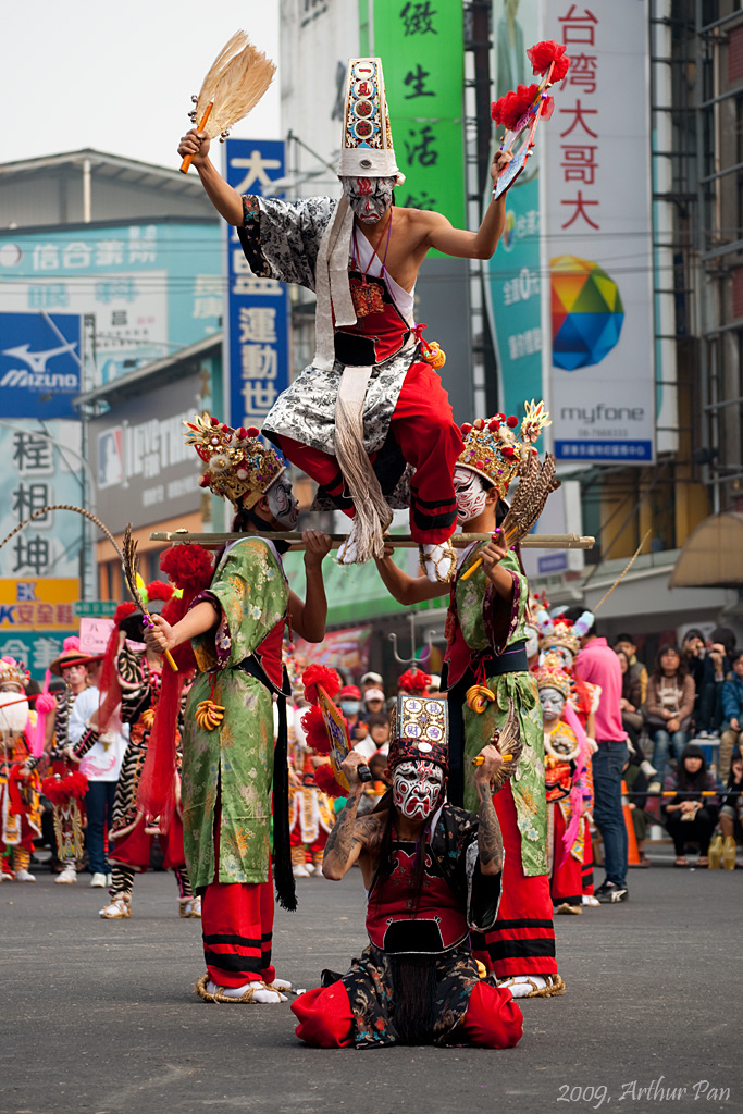 甘柳范謝四位將軍排演陣式。圖片來源：Flickr。拍攝者：Arthur-Pa
