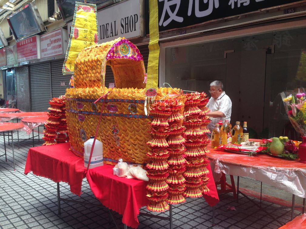 祭典結束要焚燒的王船