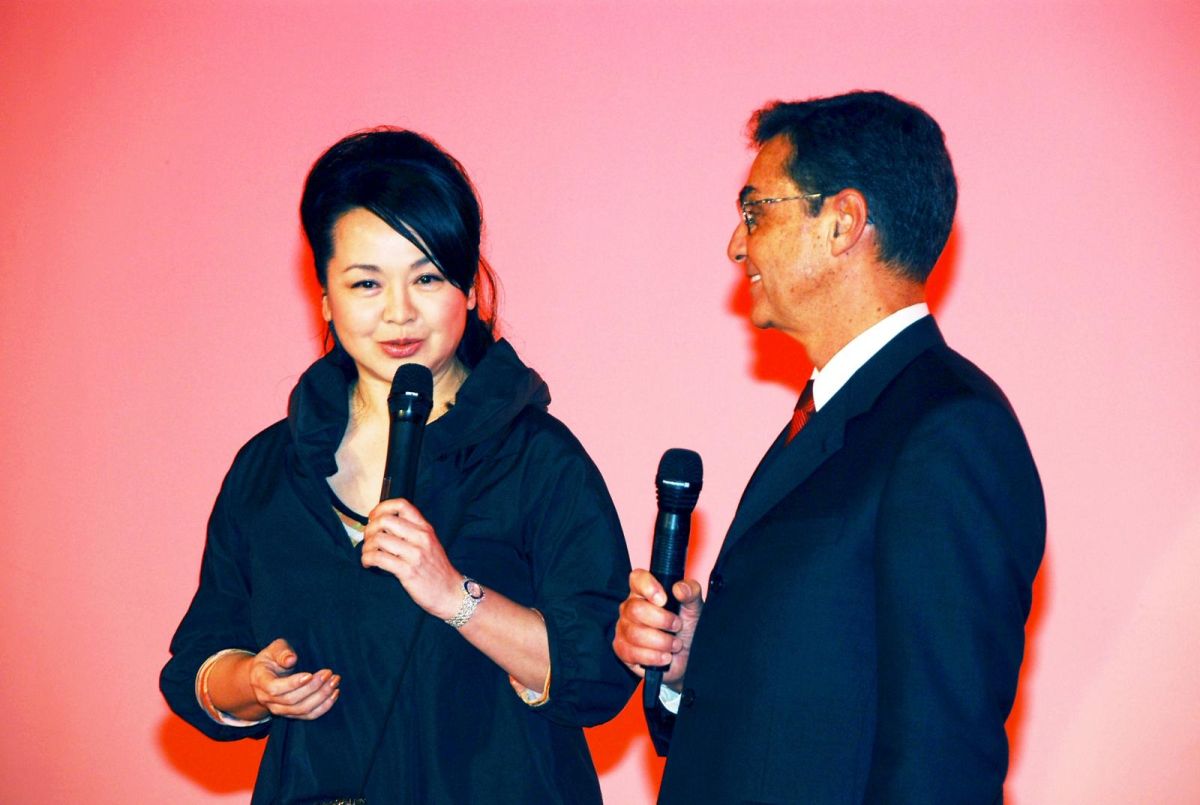 ▲崔苔菁（左）與丁松筠神父擁有深厚交情。（圖／三立提供 , 2017.09.21）