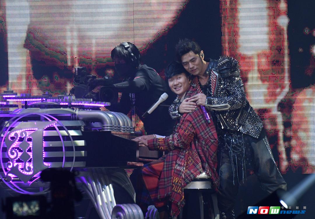 ▲周杰倫地表最強世界巡迴演唱會DAY2嘉賓邀來林俊傑。（圖／記者葉政勳攝 , 2017.09.29）